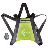 Gilet signal&eacute;tique LED avec t&eacute;l&eacute;commande jaune