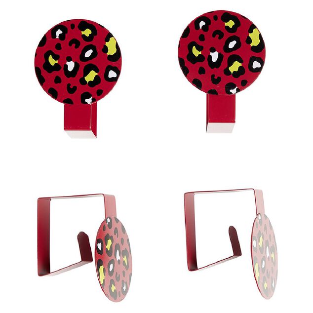 Pince nappe fantaisie métal x4 - 7x5,5xH4cm