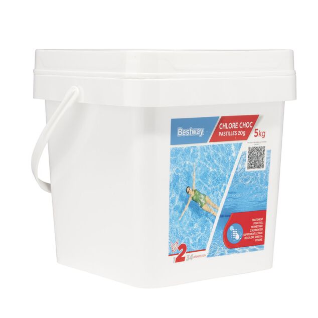 Chlore choc piscine 5kg pastille 20gr