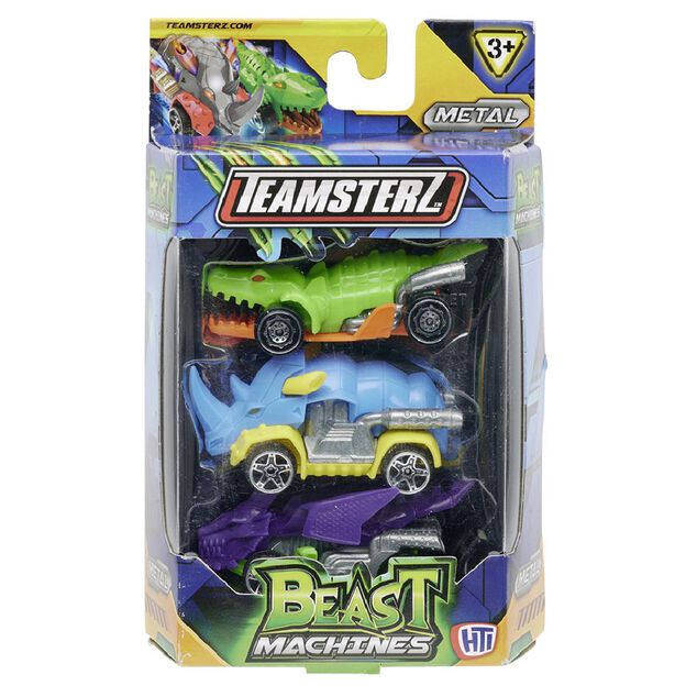 Voiture m&eacute;tal Teamsterz x3 (6 mod&egrave;les)