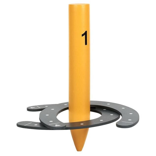 Lancer fer &agrave; cheval en bois 9 pi&egrave;ces