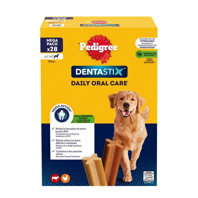 Bat&ocirc;nnet Dentastix x28 hygi&egrave;ne bucco-dentaire grand chien 1,08Kg