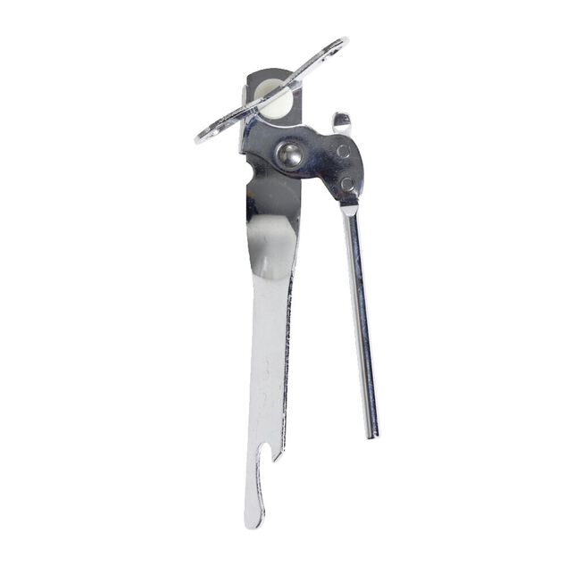 Ouvre-bo&icirc;te en m&eacute;tal avec d&eacute;capsuleur L.15,2cm