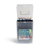 Lot de 36 marqueurs &agrave; base d'eau double pointe plastique noir + 3 ans