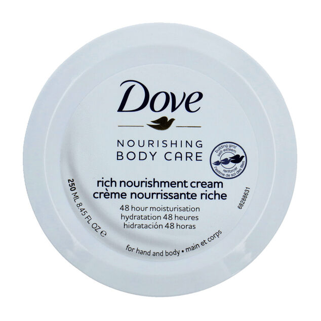 Cr&egrave;me Dove corps nourrissante riche hydratation 48H 250ml