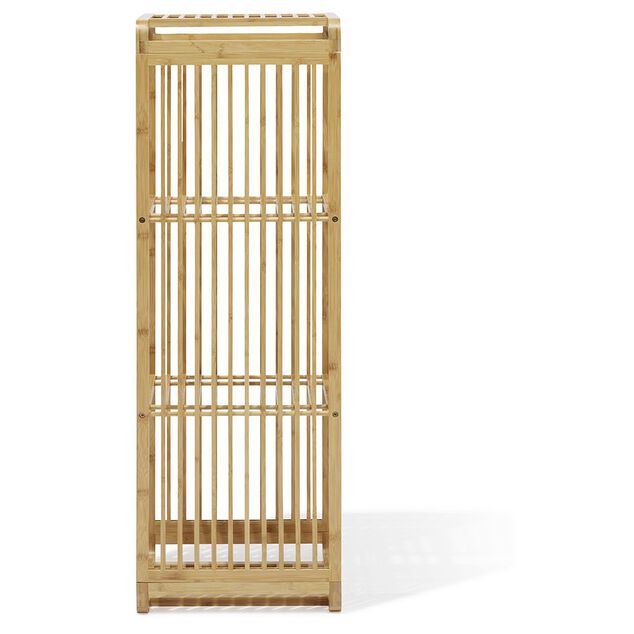 &Eacute;tag&egrave;re 3 cases Macao bambou naturel - L.33xP.33xH.96cm