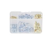 Assortiment de 140 crochets en métal