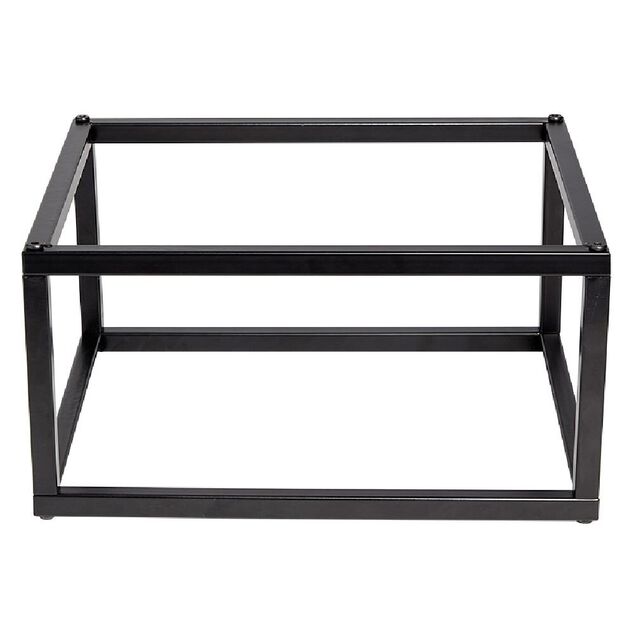 Pieds pour meuble Box Cube m&eacute;tal noir H17,5cm