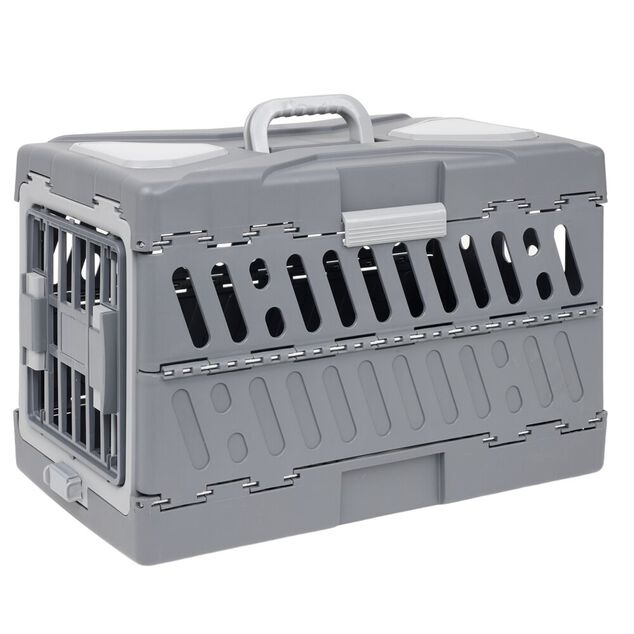 Caisse de transport pour chat 56x32x37cm noir