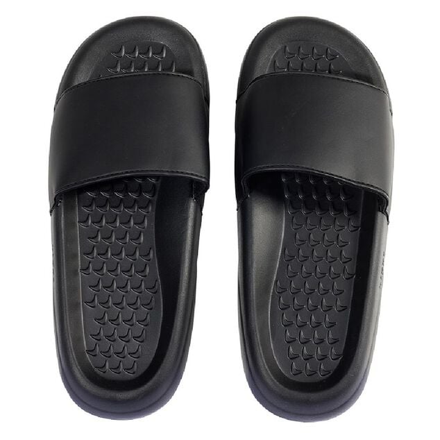 Sandales claquettes plastique noir uni T38/39