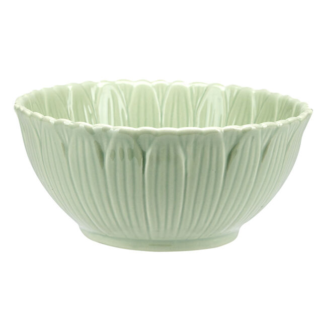 Coupelle bol en dolomite forme fleur Ø13xH6cm (3 modèles)