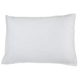 Prot&egrave;ge oreiller anti acariens molleton rectangulaire blanc