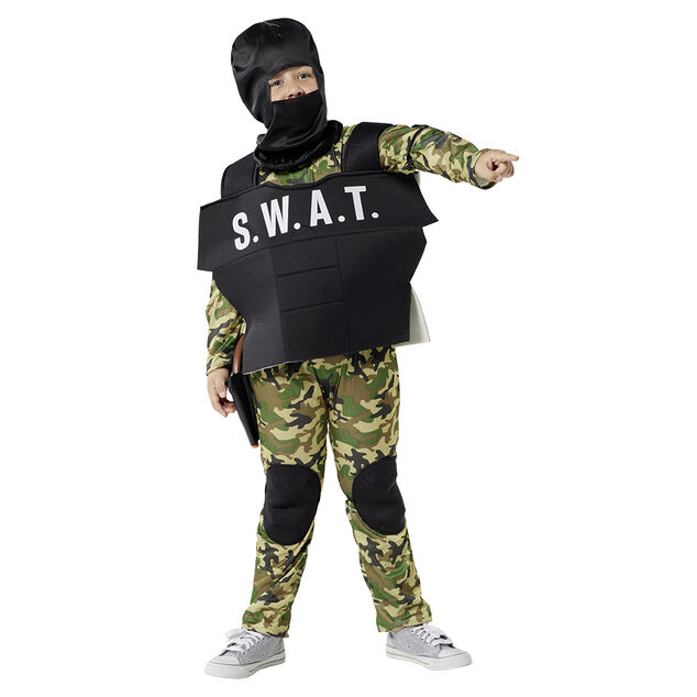 D&eacute;guisement enfant Agent Swat militaire 11/14 ans