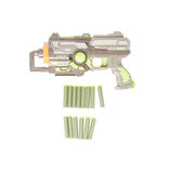 Pistolet rotatif avec 6 flechettes