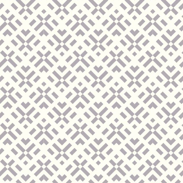 Nappe rectangulaire tissu Dakar carreaux de ciment gris 140x250cm