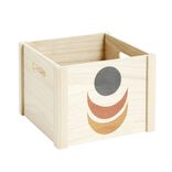 Bo&icirc;te de rangement ouvert en bois 25x18xH25cm (2 mod&egrave;les)