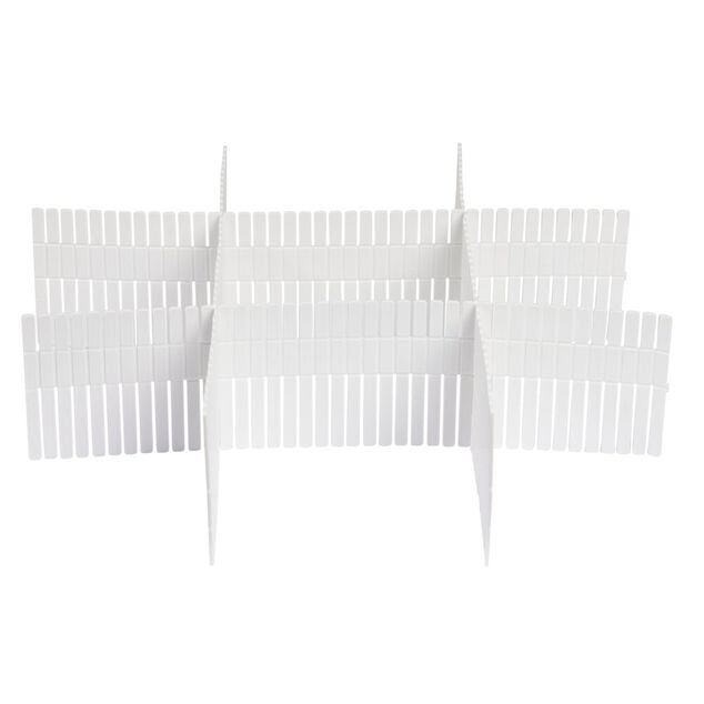 Organiseur de tiroir blanc découpable x4