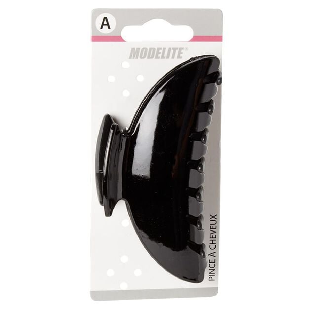 Pince crocodile noir brillant L.11 cm