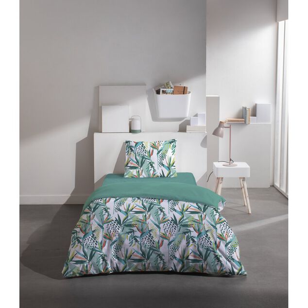 Parure de lit 140x200cm 1 personne 3 pi&egrave;ces (3 mod&egrave;les)