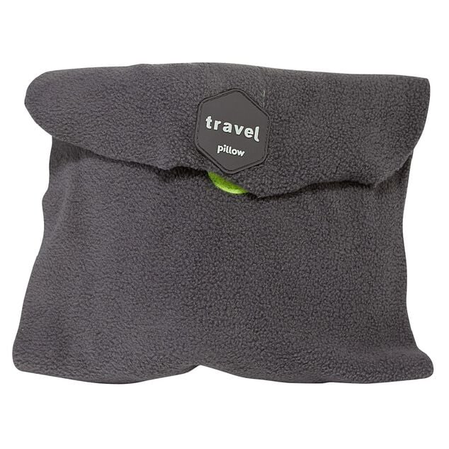 Coussin de voyage tour de cou polyester gris