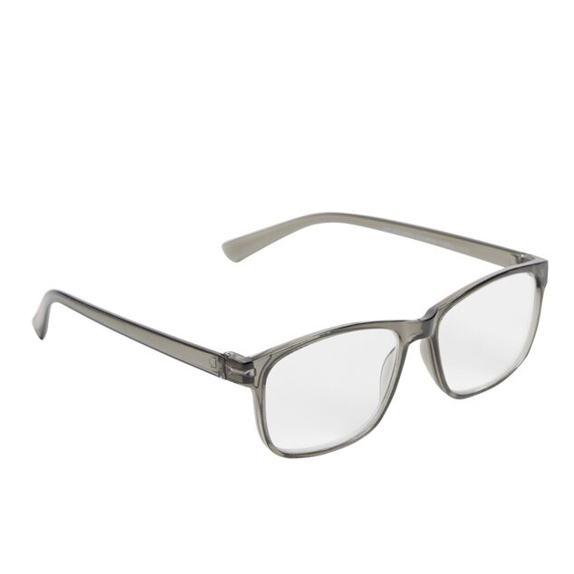 Lunette loupe de lecture en m&eacute;tal gris 13,5x14xH4,5cm