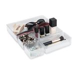Rangement cosm&eacute;tique x5 plastique transparent
