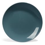 Assiette plate Madrid fa&iuml;ence bleue &Oslash;27cm
