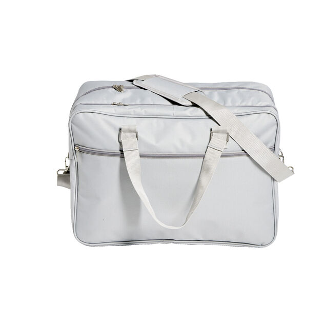 Sac cabine multi-compartiments polyester gris 45x21xH32cm
