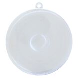 Boule de Noël à garnir transparente fermée