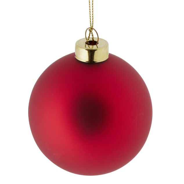 Boule de No&euml;l verre &Oslash;8cm - 3 mod&egrave;les
