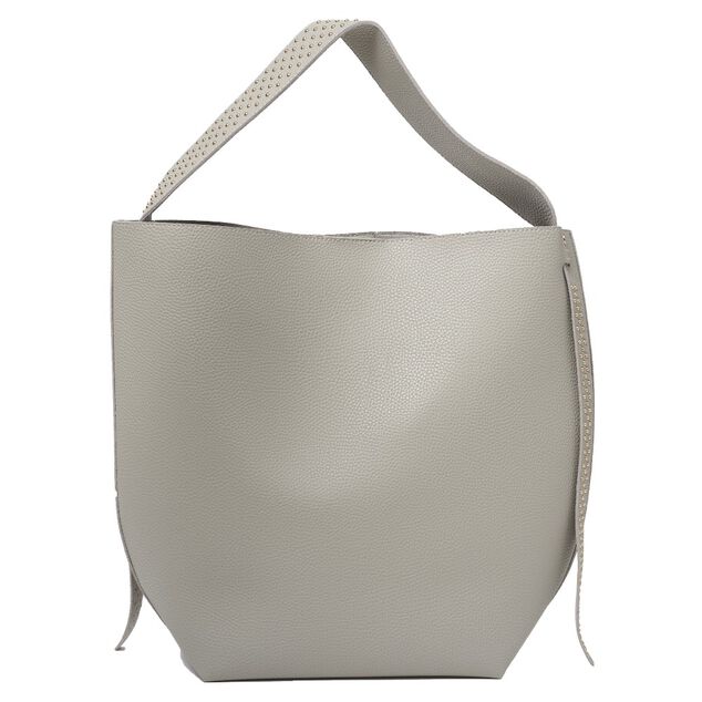Sac shopping  gris + poche