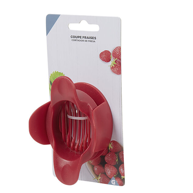 Coupe fraise lames inox acrylique rouge