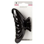 Pince crocodile noir brillant L.12 cm