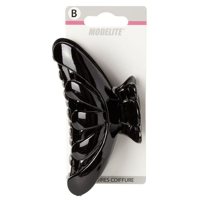 Pince crocodile noir brillant L.12 cm