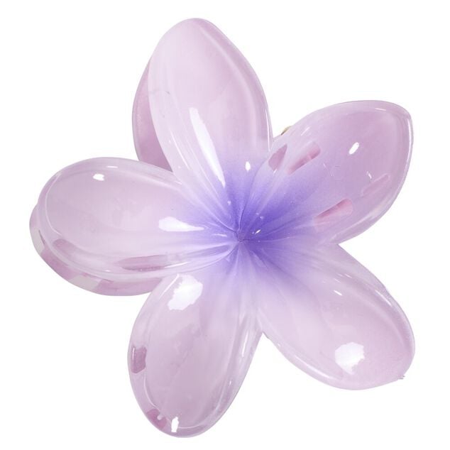 Pince &agrave; cheveux fleur hawa&iuml;enne plastique color&eacute; &Oslash;8cm (6 mod&egrave;les)