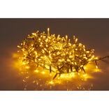 Guirlande lumineuse 400 LED cluster blanc chaud fixe clignotant L.8 m