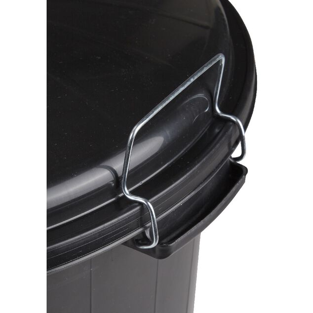 Poubelle de jardin noir 70 L