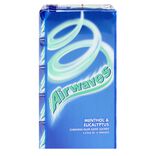 Chewing-gum Airwaves menthol et eucalyptus 5 &eacute;tuis de 10 drag&eacute;es