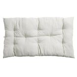 Coussin de sol rectangulaire blanc écru 60x120cm
