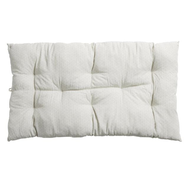 Coussin de sol rectangulaire blanc écru 60x120cm