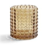 Bougeoir bubble marron Ø7,8cm