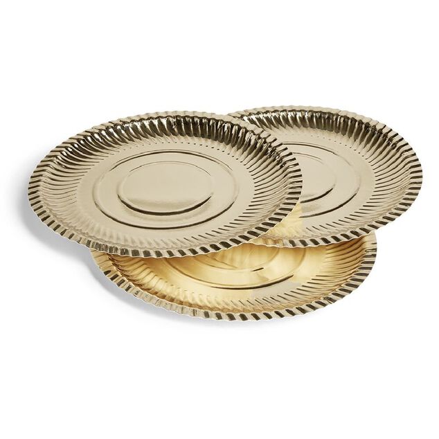 Plateau présentation carton doré x3