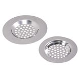 Filtre évier métal gris x2