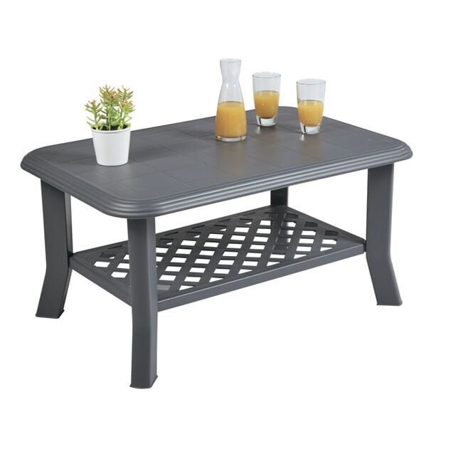 Salon de jardin gris 4 personnes