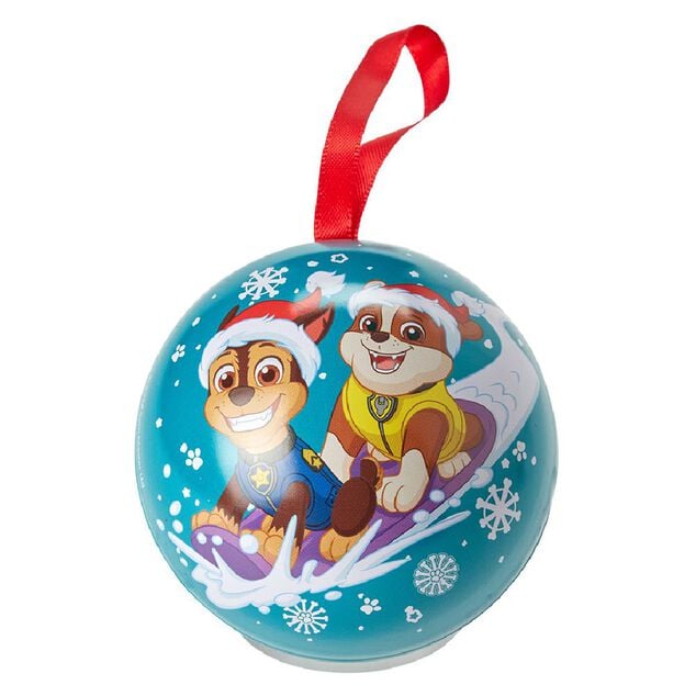 Boule de No&euml;l &agrave; suspendre garnie 24 bonbons (plusieurs mod&egrave;les)