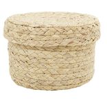 Pani&egrave;re ronde jonc tress&eacute; naturel x3