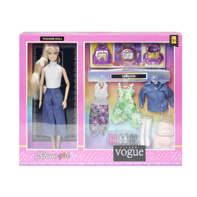 Poup&eacute;e mannequin avec ses accessoires - 2 mod&egrave;les