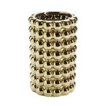 Vase bubble en céramique métallisée doré ou argenté Ø16xH24,5cm (2 modèles)