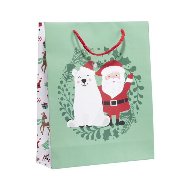 Sac cadeau traditionnel 26xH32cm - 2 modèles