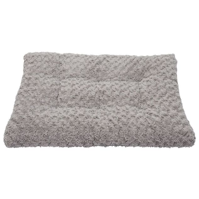 Couchage chien m&eacute;moire de forme gris 55x75cm Taille M